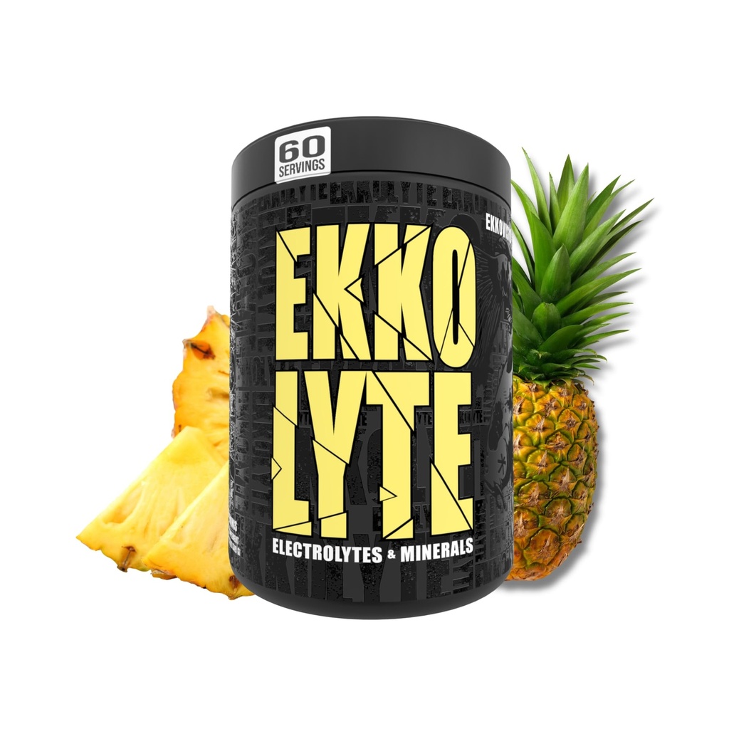 Ekkovision Ekkolyte Electrolytes and Minerals Powder, 50 MG Vitamin C & 155 MG Magnesium for Hydration Support, Essential Electrolytes for Women and Men, Pineapple Paradise Flavor, 60 Servings