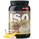Ultimate Nutrition Whey Protein Isolate Powder med Glutamin Complex, ISO Sensation 93 - Whey Protein Powder med Tilføjet Colostrum til forbedret inddrivelse, Immunitet & Gut Health - Banana, 2lbs
