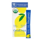 GOODONYA Organic Hydration Electrolyte Drink Mix, Certified Organic Hydration Powder, Non-GMO, Biochecked Glyphosate Free, Low Sugar, Lemonade Flavor, No Artificial Flavors,12 Stick Packs