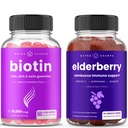 NutraChamps Biotin Gummies og Elderberry Gummies Bundle