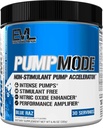 EVL PumpMode Nitrooxide Supplement - Nitrooxide Booster Pump Pre Workout Pulver med Glycerol og betain til muskel opsving vækst og udholdenhed - Stim gratis Pre Workout Drikke (Blue Raz)