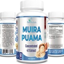 Muira Puama Capsules - Koncentreret 4: 1 ekstrakt, svarende til 2200mg per kapsel, 60 kapsler