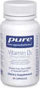 Ren indkapsling D3- vitamin 25 mcg (1. 000 IE) - supplement til støtteben, fælles, bryst, hjerte, kolon og immunforsvar - med Premium D - 30 kapsler