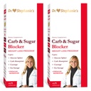 Dr. Stephanie 's Mealtime Carb & Sugar Blocker - Reducere fordøjede kulhydrater & sukkerarter, Stimulant- Free (2 Pack)