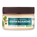 Himalaya Organic Ashwagandha Powder, 45 dages forsyning - Herbal Adrenal Support til stress Relief, energistøtte og lejlighedsvis søvnløshed - USDA Organic, Non- GMO, Vegan, Gluten Free, Flavorless 4 oz