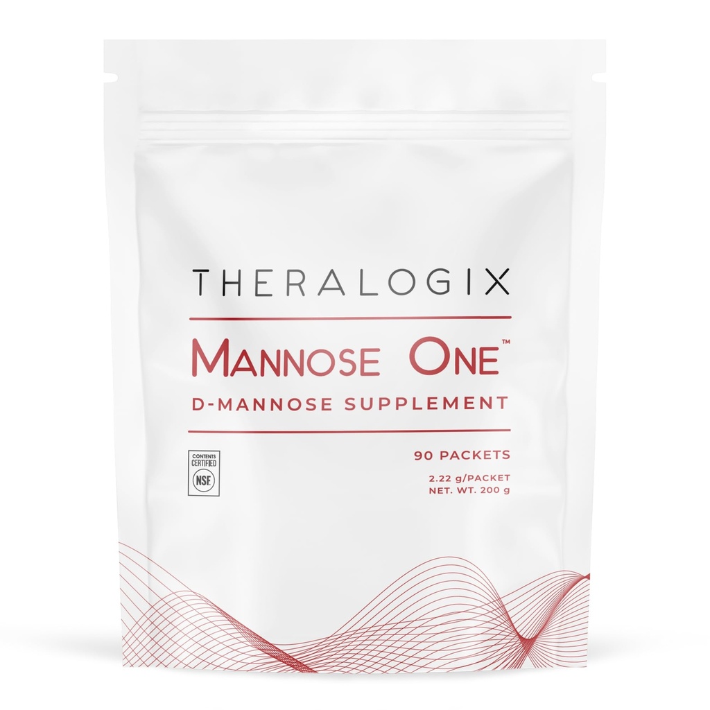 Theralogix Mannose One D- Mannose Powder - 90- Day Supply - Understøtter Urinary Tract Health med 2.000 mg D- Mannose * - NSF Certified - 90 Pakker