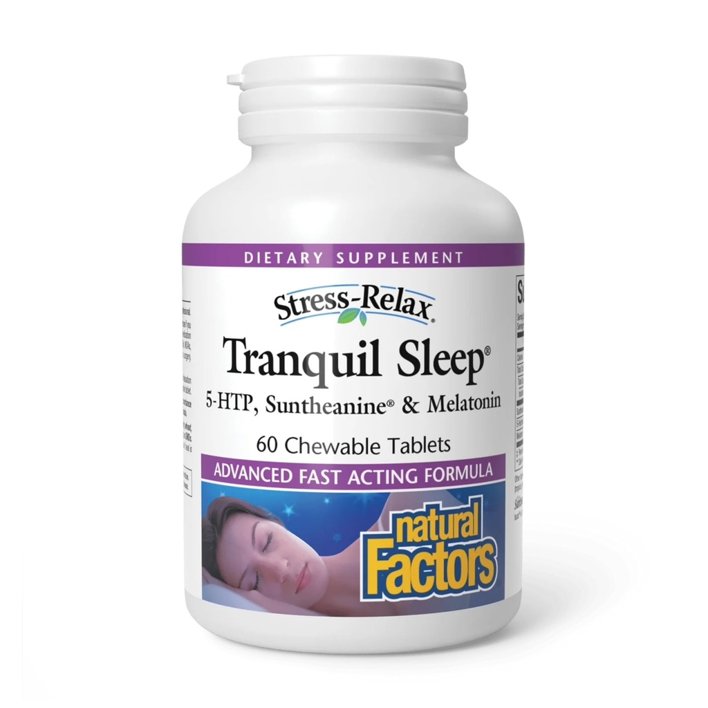 Naturlige faktorer - Stress- Slap af Tranquil Sleep - 60 tyggetabletter