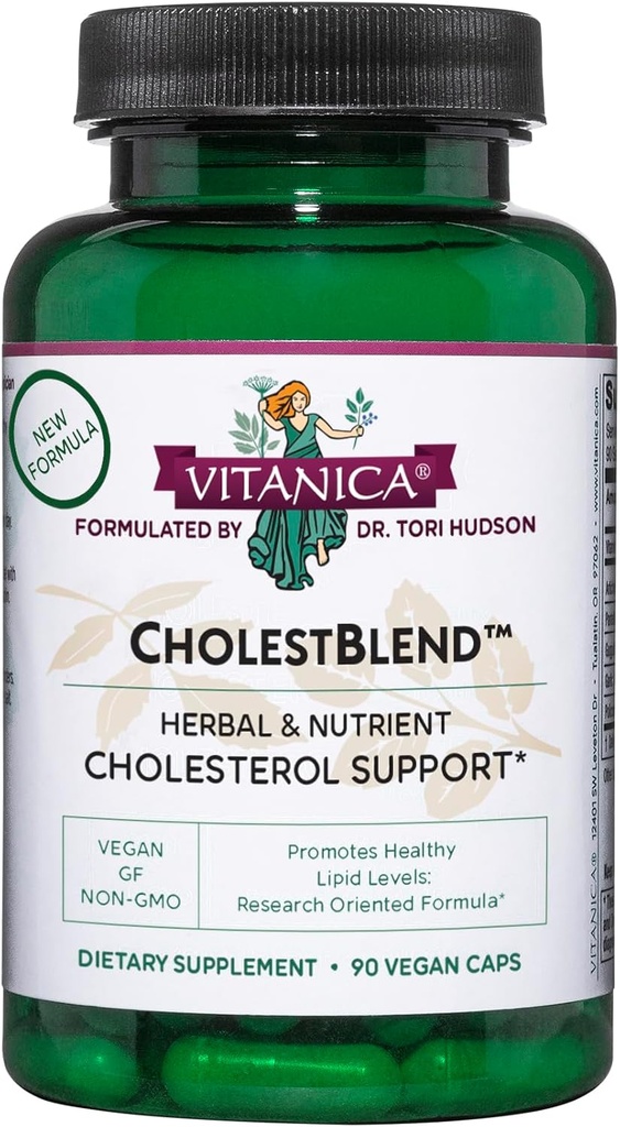 Vitanica Cholestblend, Cholesterol Support, Vegan, 90 Kapsler