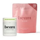 Beam Glow & Creatine Bundle, Hormonbalance, Energi & Muskelstøtte til kvinder, hår, hud, negle, hydrering, Vegan, Ingen sukker, tredje part testet