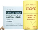Joint & Stress Relief Set Note 124; Cortisol Health & Joint Mobility with Ashwagandha, L- theanin, Magnesium, Tamaflex ® Turmerisk, og Pea Medical 124; Calm & Joint Supplements Pack