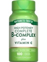 Nature 's Truth Vitamin B Complex Plus C-vitamin 124; 100 Caplets Name 124; Vegan, Non- GMO & Gluten Free Supplement