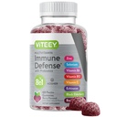 Viteey Multivitamin Gummies 8 i 1 immunstøtte supplement med Probiotika - Immunboostere for voksne & Teens - Vegetarisk, Gelatine fri, GMO fri - Chewable Berry Flavored Pectin immunforsvar