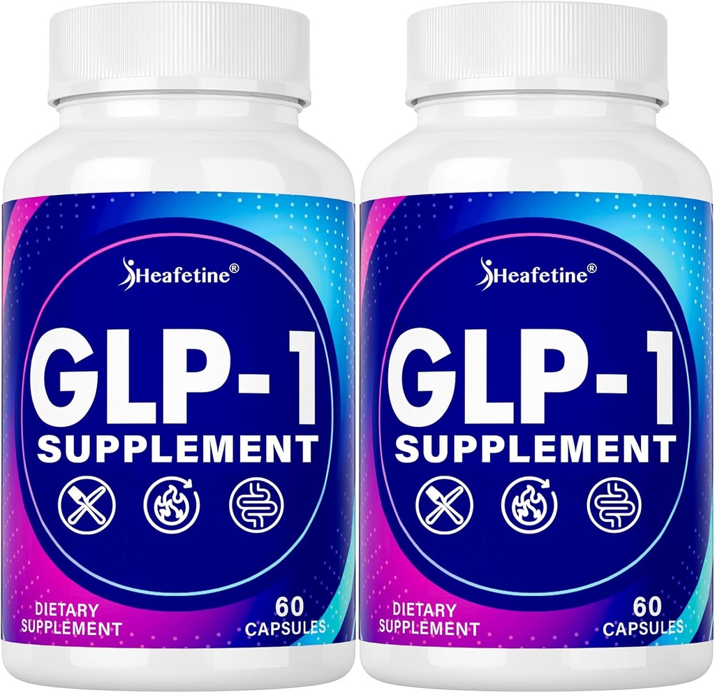 GLP-1 Supplement, med naturligt GLP1 Supplement Probiotisk for kvinder & mænd, Humle & grøn te ekstrakt, GLP 1 Kosttilskud til Gut, Energi, GLP-1 & Samlet sundhed - 120 Kapsler