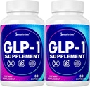GLP-1 Supplement, med naturligt GLP1 Supplement Probiotisk for kvinder & mænd, Humle & grøn te ekstrakt, GLP 1 Kosttilskud til Gut, Energi, GLP-1 & Samlet sundhed - 120 Kapsler