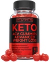 Atlantis Nutrition Keto ACV Gummies for Weight Loss - understøtter fordøjelse, vægttab, Detox & Cleansing - Apple Cider Vincious Gummies Formuleret med 1000MG ACV Per Serving - 90 Greve