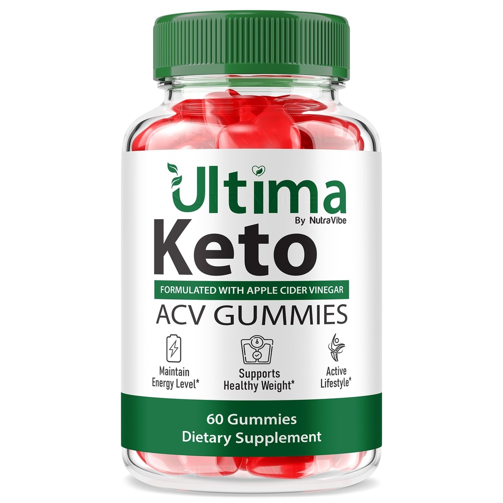 Ultima Keto ACV Gummies - Ultimate Apple Cider Vincipes & Electrolytes- Inspireret Gummy med Premium Support for the Skin, Hydration & Body Goals against 124; Lækker, Easy- to- Chew (60 Gummies)