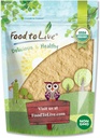 Mad til at leve - Organic Lions Mane Mushroom Powder, 4 Ounces - Elevate Your Brain Wellness med Premium, non-GMO, Natural, og Vegan Superfood til bedre fokus