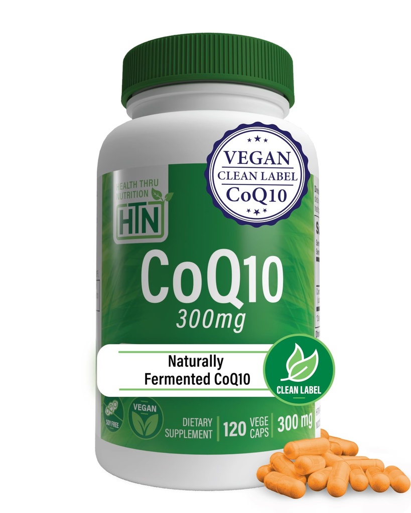 Health Thru Nutrition CoQ- 10 300mg - 120 Capsules Name 124; High- Potency Ubiquinone Coenzym Q10