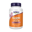 Now Foods Supplements, CoQ10 60 mg med Omega 3 Fish Oil, Cardiovaskulær Health *, 120 Softgels