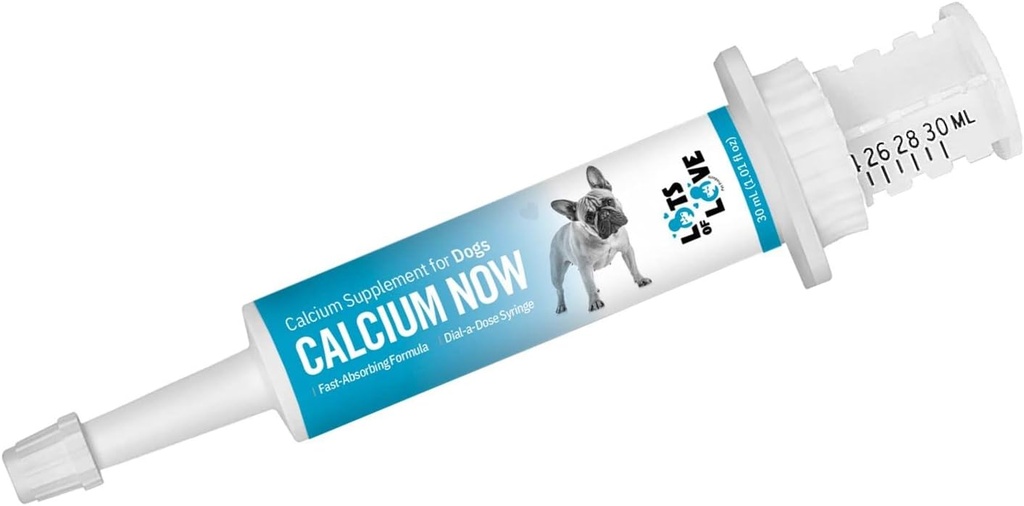 Calcium nu - Oral Calcium til hvepende hunde (30 ml) - hund & kat Calcium supplement Paste - masser af kærlighed