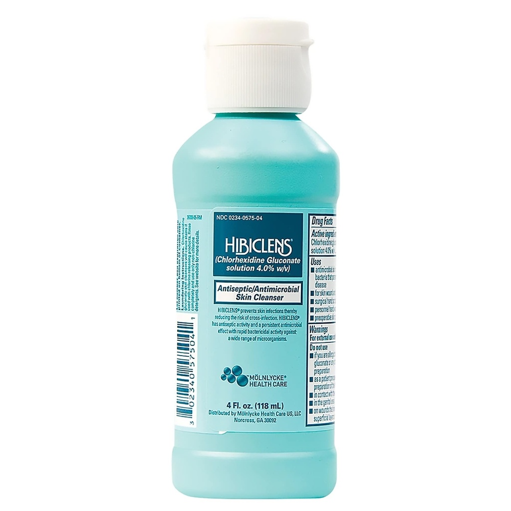 Hibiclens – Antimicrobial and Antiseptic Soap and Skin Cleanser – 4 oz – for Home and Hospital – 4% CHG