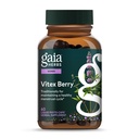 Gaia Herbs Vitex Berry - Understøtter Hormone Balance & Fertilitet hos kvinder - 60 Vegansk flydende Phyto- kapsler (30-dages forsyning)