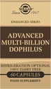 Solgar Advanced Multi- Billion Dophilus, 60 Vegetabilske kapsler - Understøtter sund intestinal Flora - 5 Millioner mikroorganismer Per Servering - Gluten, Dairy, Lactose & Milk Nr. - Vegetar - 60 Servering
