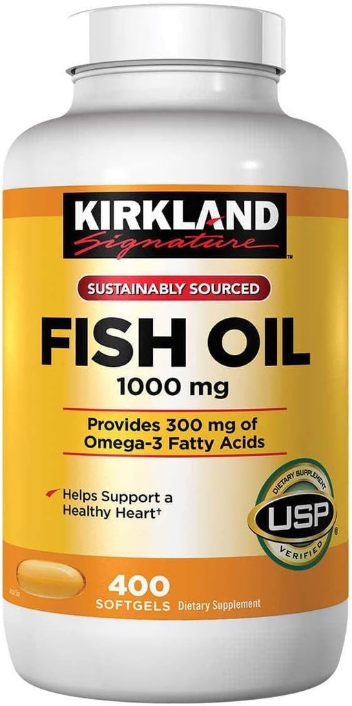 Omega-3 Fish Oil Concentrate 1000 Mg., 400 Softgels