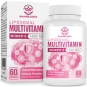 Liposomal Multivitamin til kvinder 1400MG - Dame Daily Multi Vitamin Kosttilskud med jern, vitamin A, C, D, E og B Complex for immunforsvar, hår & hudstøtte til kvinder 18 + Tex60 Vegan kapsler