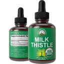 USDA Organic Milk Thistle Extract Vegansk flydende dråber. Lever Detox Herbal supplement. Zero Sugar, god til fordampning og en rengøring. Ren økologisk mælk tidsel tinktur Kosttilskud til kvinder og mænd