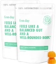 Første dag Teens 'Gut Sustainer Tribiotiske Gummies - 3-in-1 Prebiotic, Probiotic & Postbiotic Supplement - Understøtter fordøjelse, hud, Oral & immunforsvar, Nutrient Absorption & vækst - 60-dages forsyning