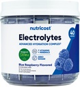 Nutricost Electrolytes Complex, Blue Raspberry Flavored, 40 Stickpacks - Advanced Hydration Complex