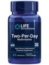 Life Extension Two-Per- Day Multivitamin - for hjerte, hjerne, blodkar og cellulær sundhed - Essential Vitamin & Minerals for Well- Being - To per dag - Gluten- Free - Non-GMO - 60 kapsler