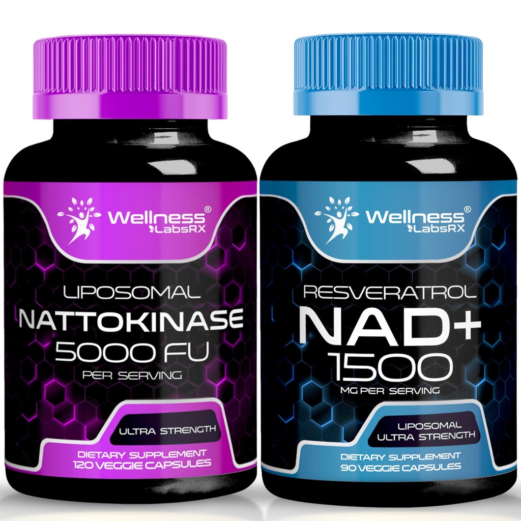 WELLNESS LABSRX NAD Capsules │Nattokinase Capsules | Bundle
