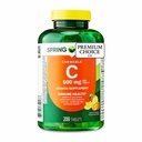 Spring Valley Vitamin C 500 mg, 200 Chewable Tablets Tropical Fruit Flavor, Immune Support Dietary Supplement