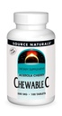 Source Naturals Chewable C, Acerola Cherry 500 mg for Immune System Support - 100 Fruit Flavored Tablets