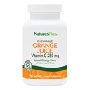 NaturesPlus Orange Juice - 90 Chewable Tablets - 250 mg Vitamin C - High-Potency Immune Support Supplement, Antioxidant - Gentle on Stomach - Vegan, Gluten Free - 90 Servings