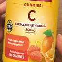 Nature_Mades Vitamin C Gummies 500mg (360 Count - Value Pack) | Tangerine Flavor, Antioxidant Support, Daily Wellness, Gluten Free, Extra Strength Dosage