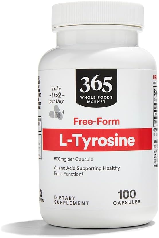 365 af Whole Foods Market, L Tyrosine 500Mg, 100 kapsler