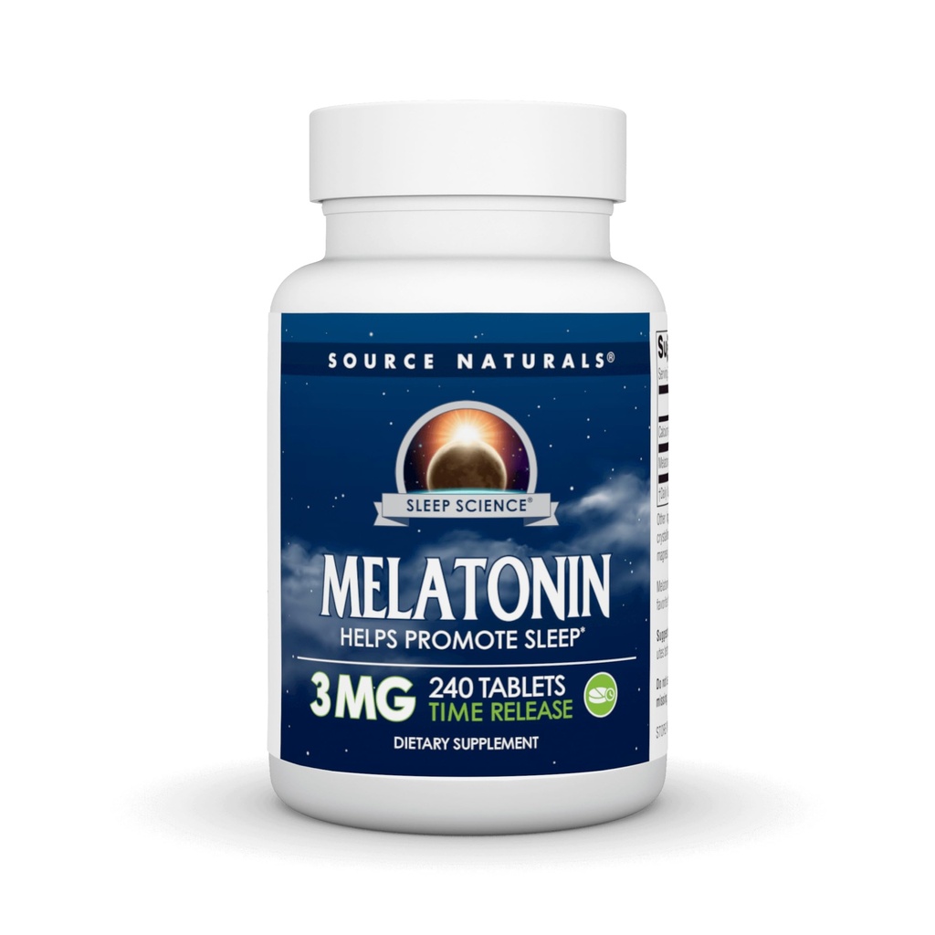 Kilde Naturals Time Release Melatonin 3 mg - 240 Time Release Tablets