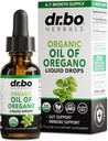 Oregano Oil Organic Liquid Drops - 6 Måned Supply Organic Oil of Oregano Drops Liquid Tincture Extract, Cleanse, Detox, immunstøtte, fordøjelsessygdomme Gut Sundhed - Pure Vegan Non- GMO Herbal Tincture 1 oz