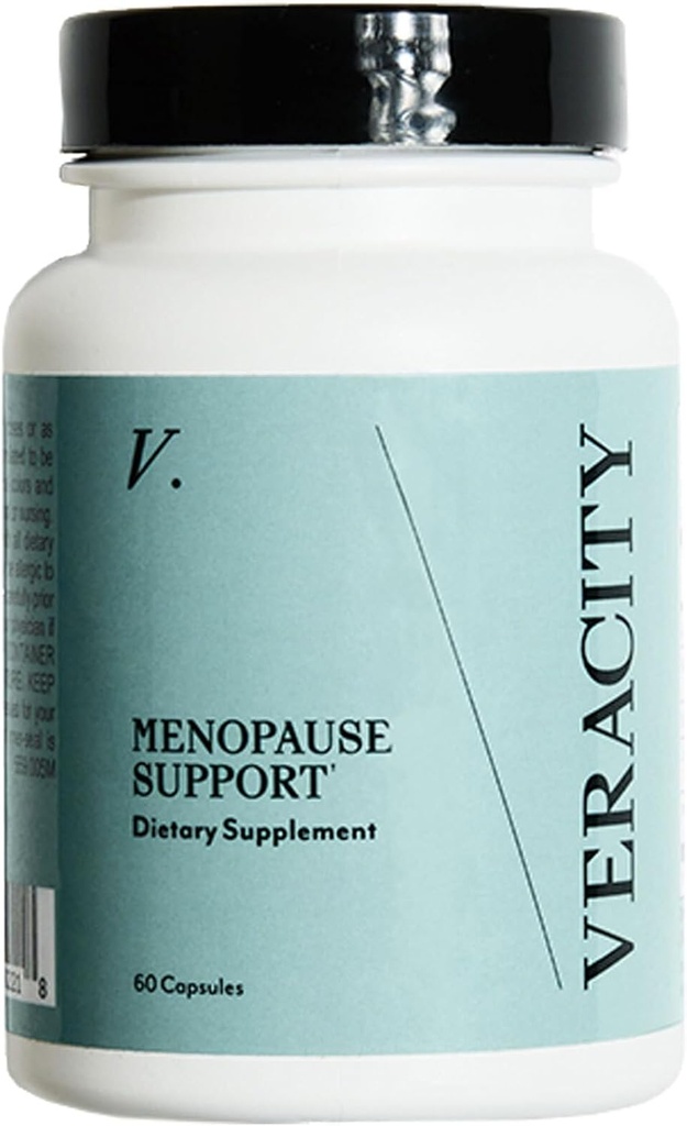 Veritet Menopause & Perimenopause Support for Kvinder - Naturlig Relief for Hot Flashes, Nat Sweats, Mood Swings & Lav Østrogen - Østrogen Supplement for Kvinder