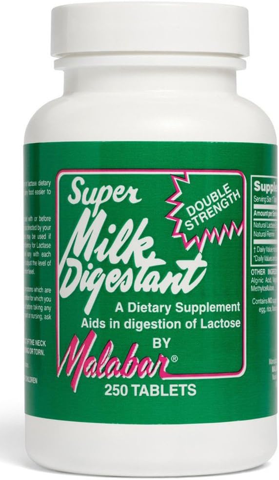 Malabar Super Milk Digestant - 250 tabletter