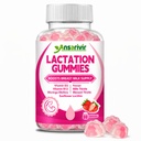 Lactation Supplement Gummies – Powered by Moringa, Fennel, Sunflower Lecithin, Milk Thistle, Blessed Thistle, Plus Vitamins D3 & B12 – 60 Gummies for Breastfeeding Support & Milk Supply Boost