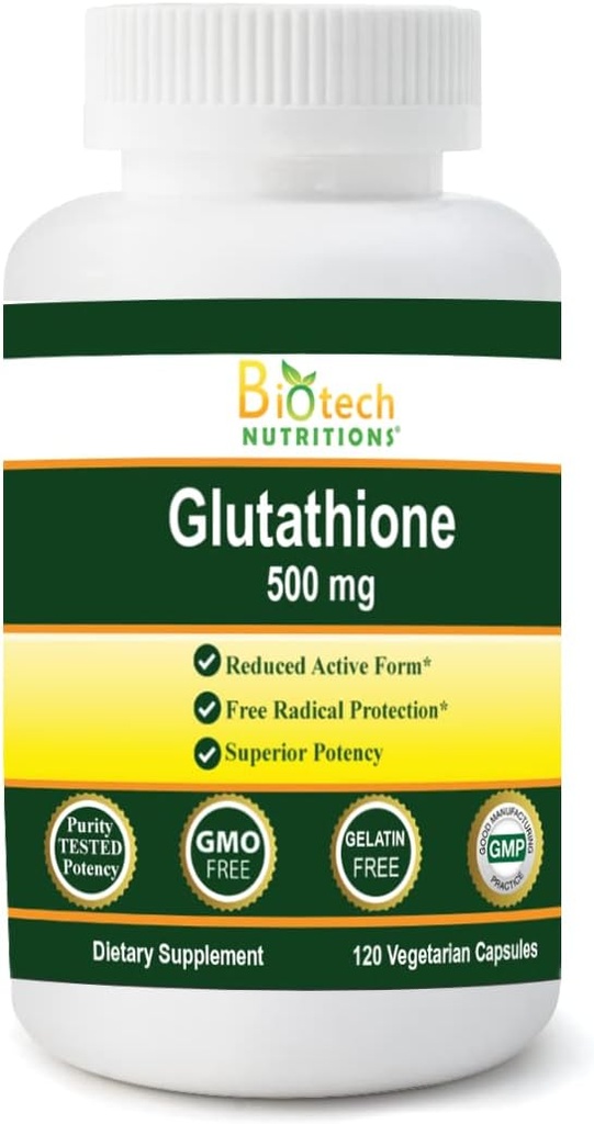 Glutathion 500 mg 120 Vegetabilske kapsler
