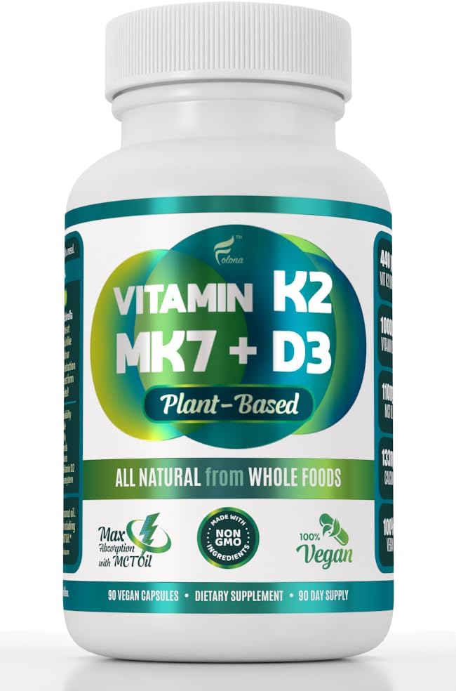 Vegansk vitamin K2 + D3
