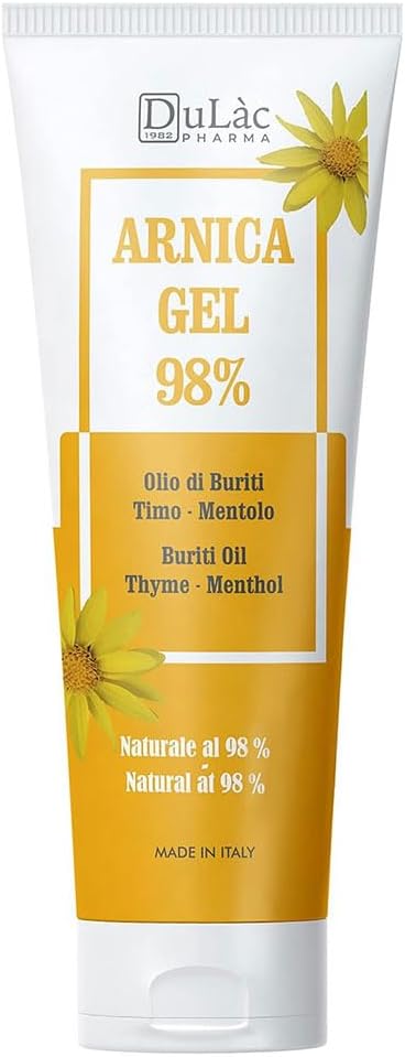 Dulàc - Arnica Gel til blå mærker og hævelse 3.38 Fl Oz, 98% Arnica Montana Cream Extra Styrke til muskel og fælles relief, non-Greasy, Natural Formel, Cool Effect, Alkohol fri