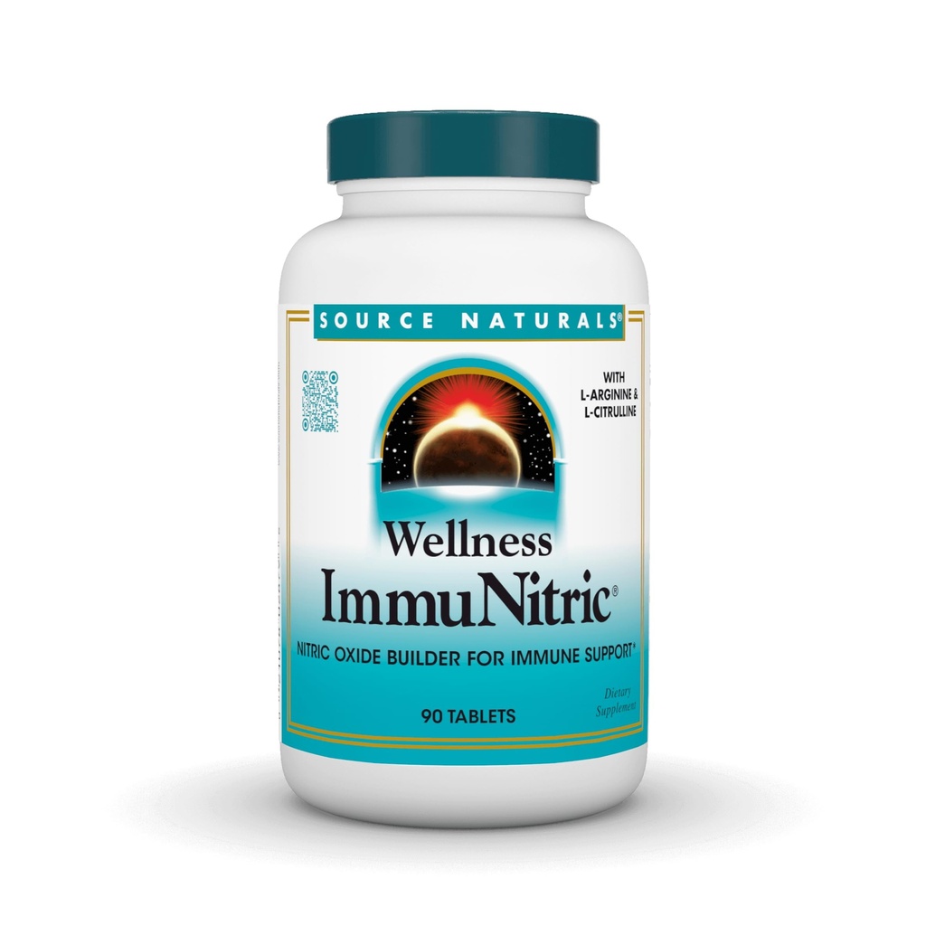 Source Naturals Wellness Immunitric, Nitric Oxide Builder til immunsystemet Support * - 90 tabletter