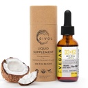 D3 + K2 Flydende dråber med MK-4 & MK- 7 -Non- GMO, Gluten- Free, Sugar- Free, Easy Absorption, Flydende spray til børn og voksne - 2 Fl Oz / 60 ml, 240 Day Supply