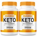 (2 Pack) Korrekt Keto ACV kapsler, All- Natural Keto Kosttilskud for vægttab, Korrekt Keto 800MG piller, Avanceret formel supplement til støtte din aktive livsstil, anmeldelser (120 kapsler)